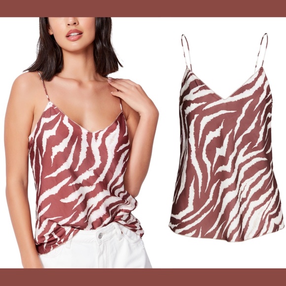 NWT $159 Paige Cicely‎ Metallic Merrow Edge Camisole Tank Top [SZ XS ] - Picture 3 of 12